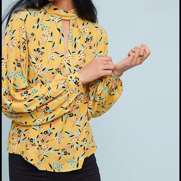 MAEVE Meadowsweet Blouse from Anthropologie - Picture 2 of 9